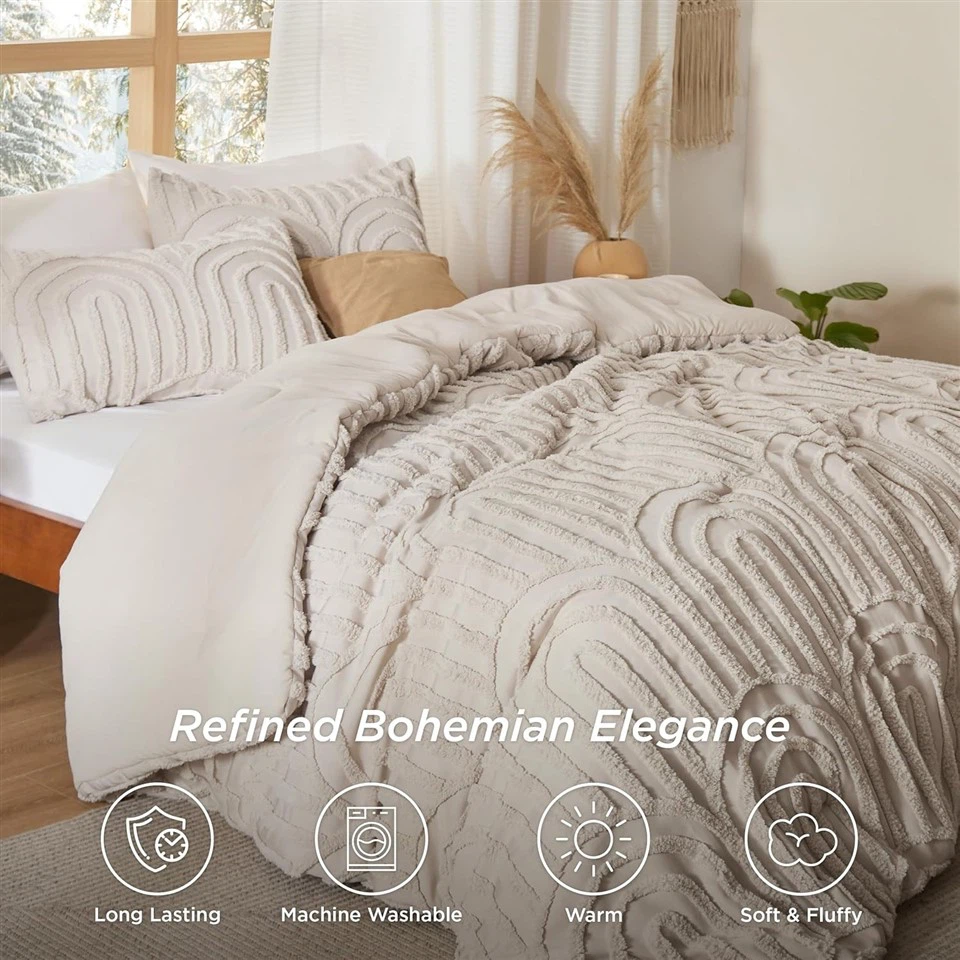 Boho Tufted Comforter Set high quality Boho Tufted Comforter Set high quality